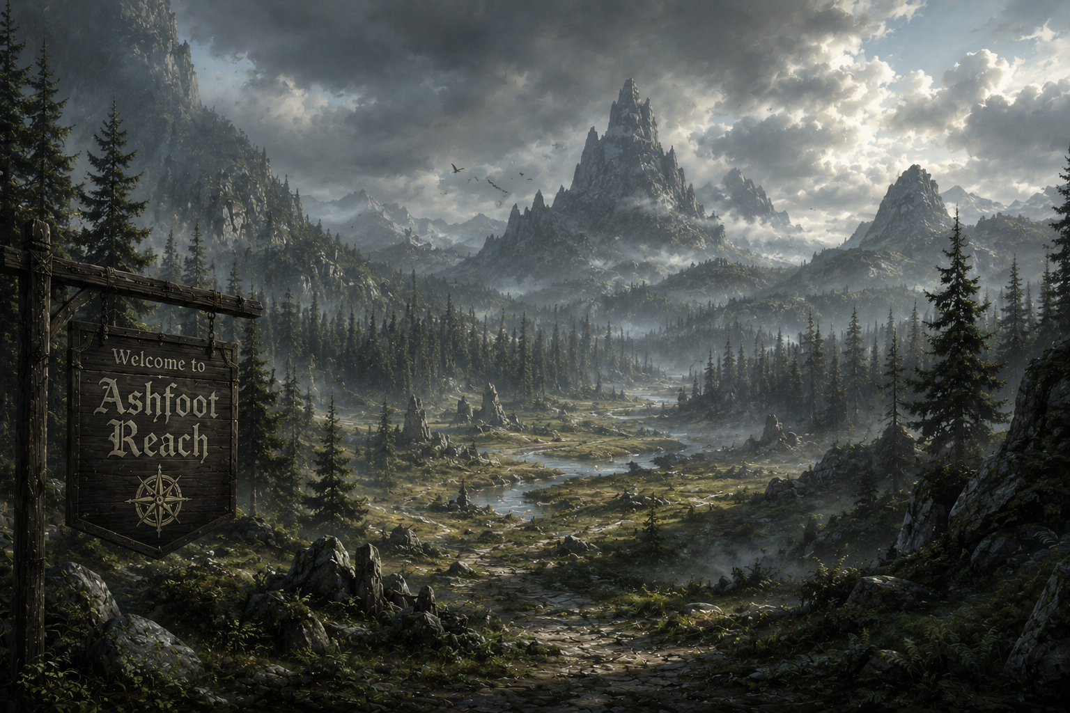 The wilderness of Ashfoot Reach